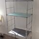 Vintage stainless steel shelf from the 70s