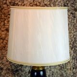 Paire de lampes laquées noires