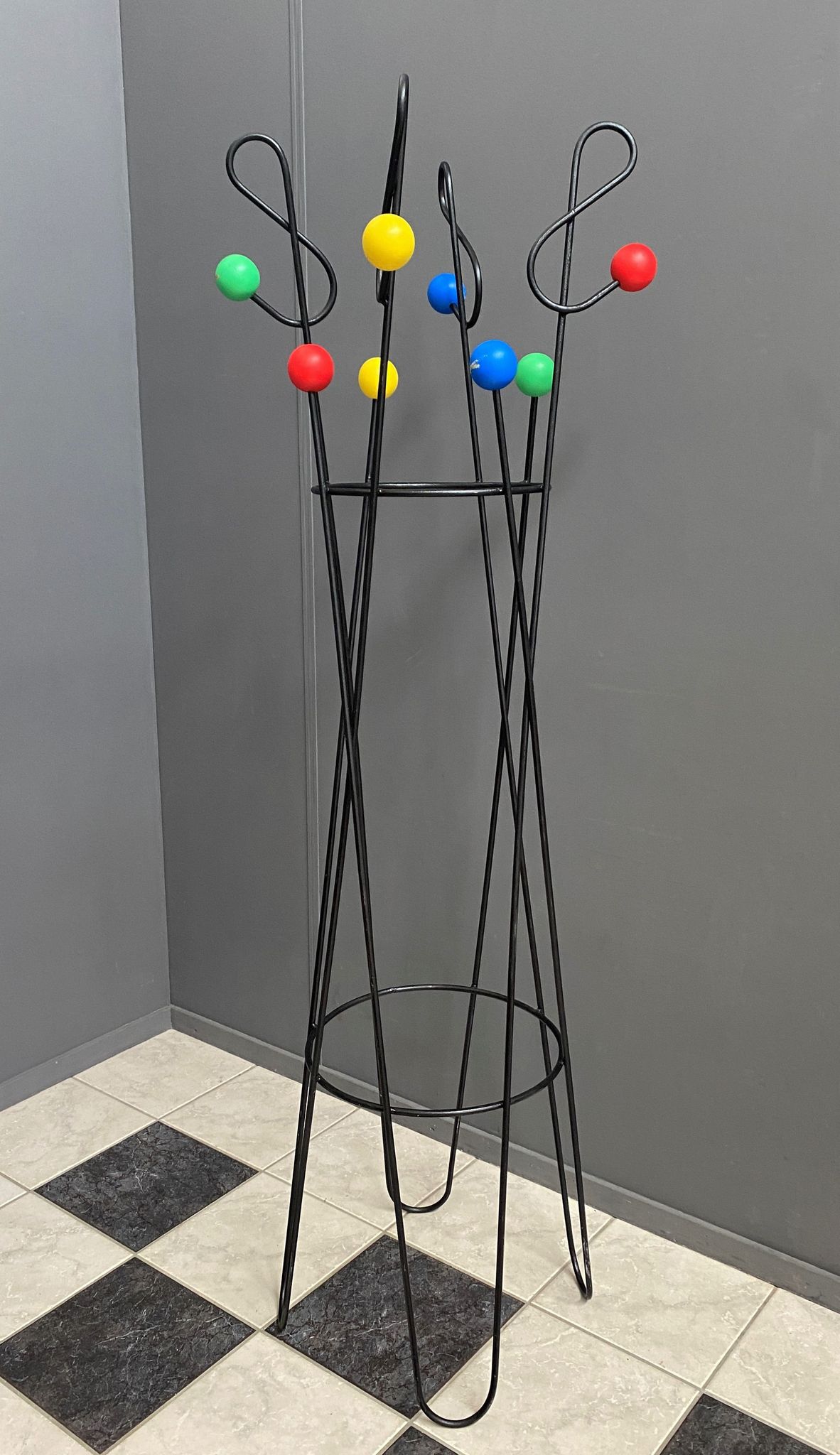 Mid century coat rack, 1950s