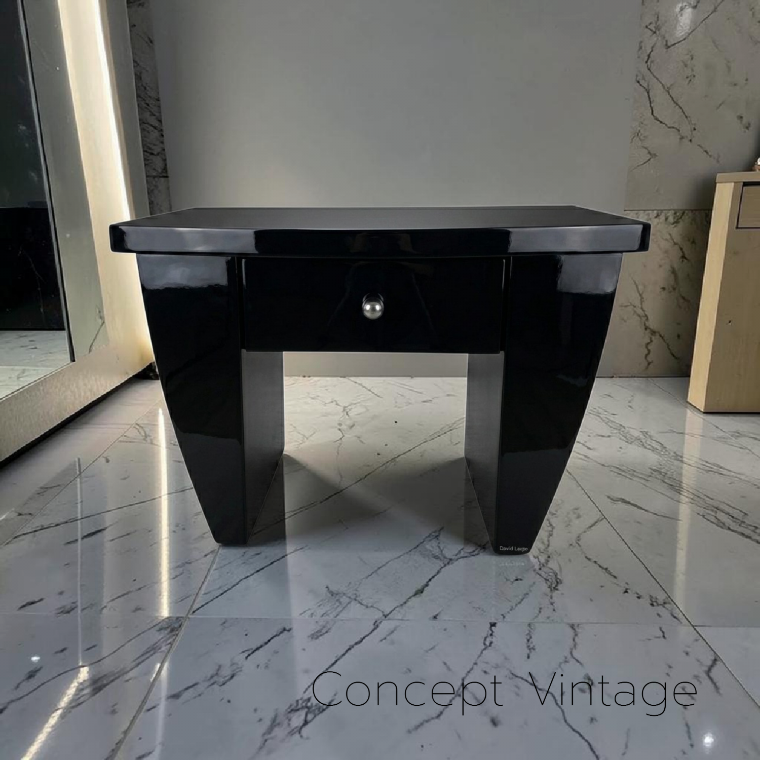 Rare bedside table / Side table by David Lange - Circa 1980