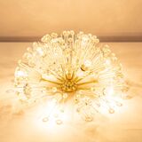 Star Ceiling Light in Brass and Crystal by Emil Stejnar, Austria, 1960s