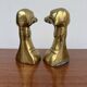 Dog bookends, solid brass, 1970s.