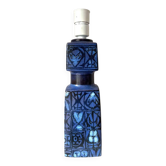 Lampe de table Royal Copenhagen Fajance Baca Blue, Nils Thorsson, milieu du siècle