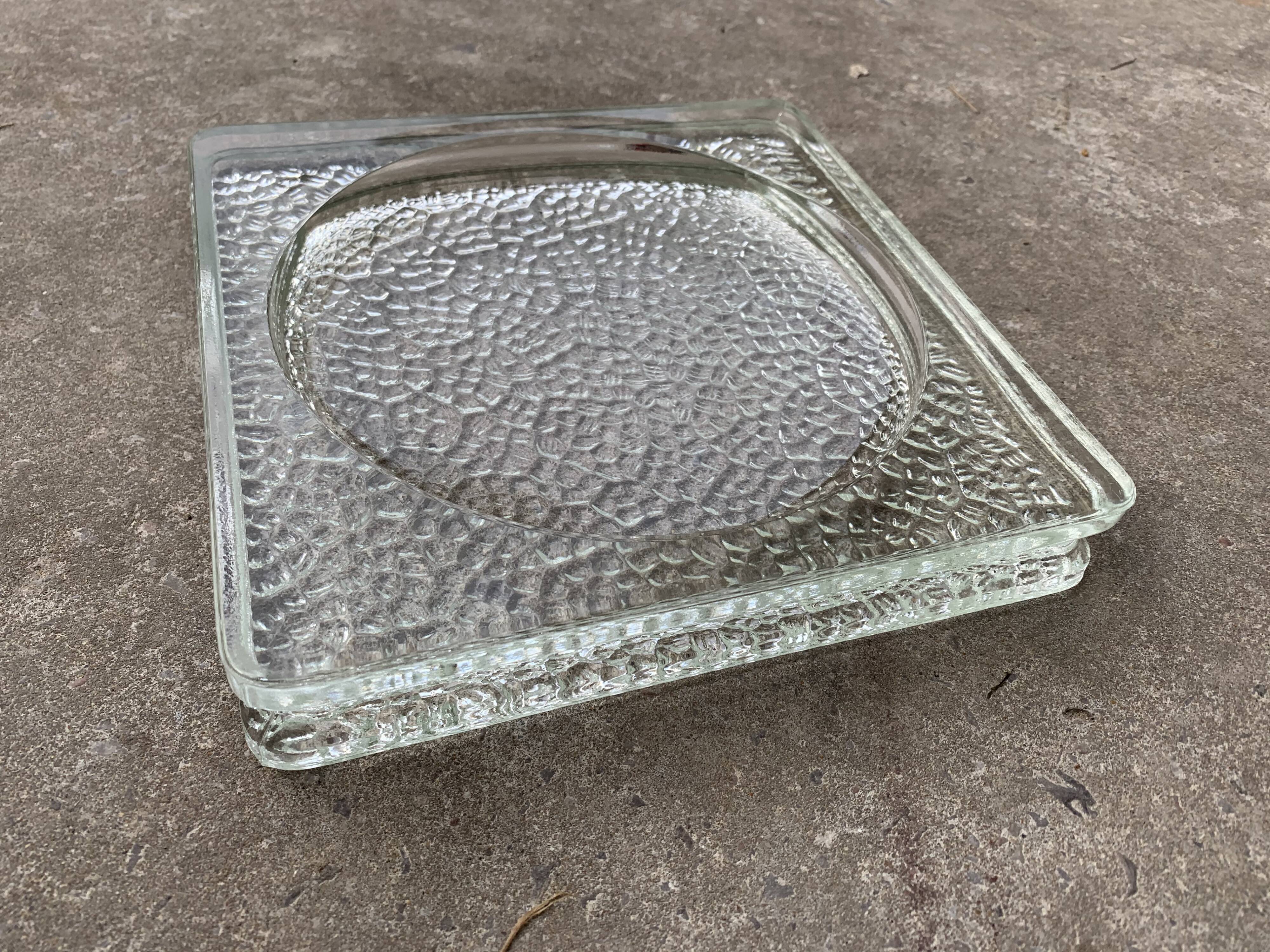 Glass paved ashtray from the 50's, Nevada model