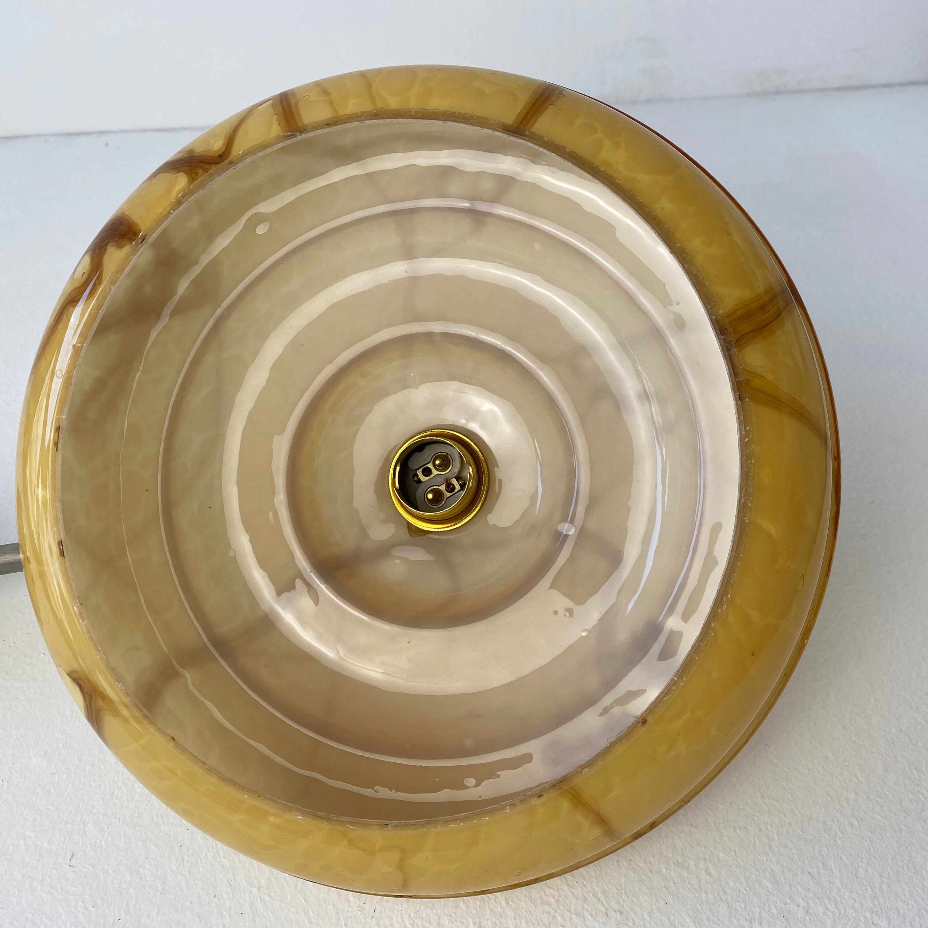 Set of 3 vintage wall lamps 1950