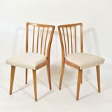 1970s Pair of oak dining chairs