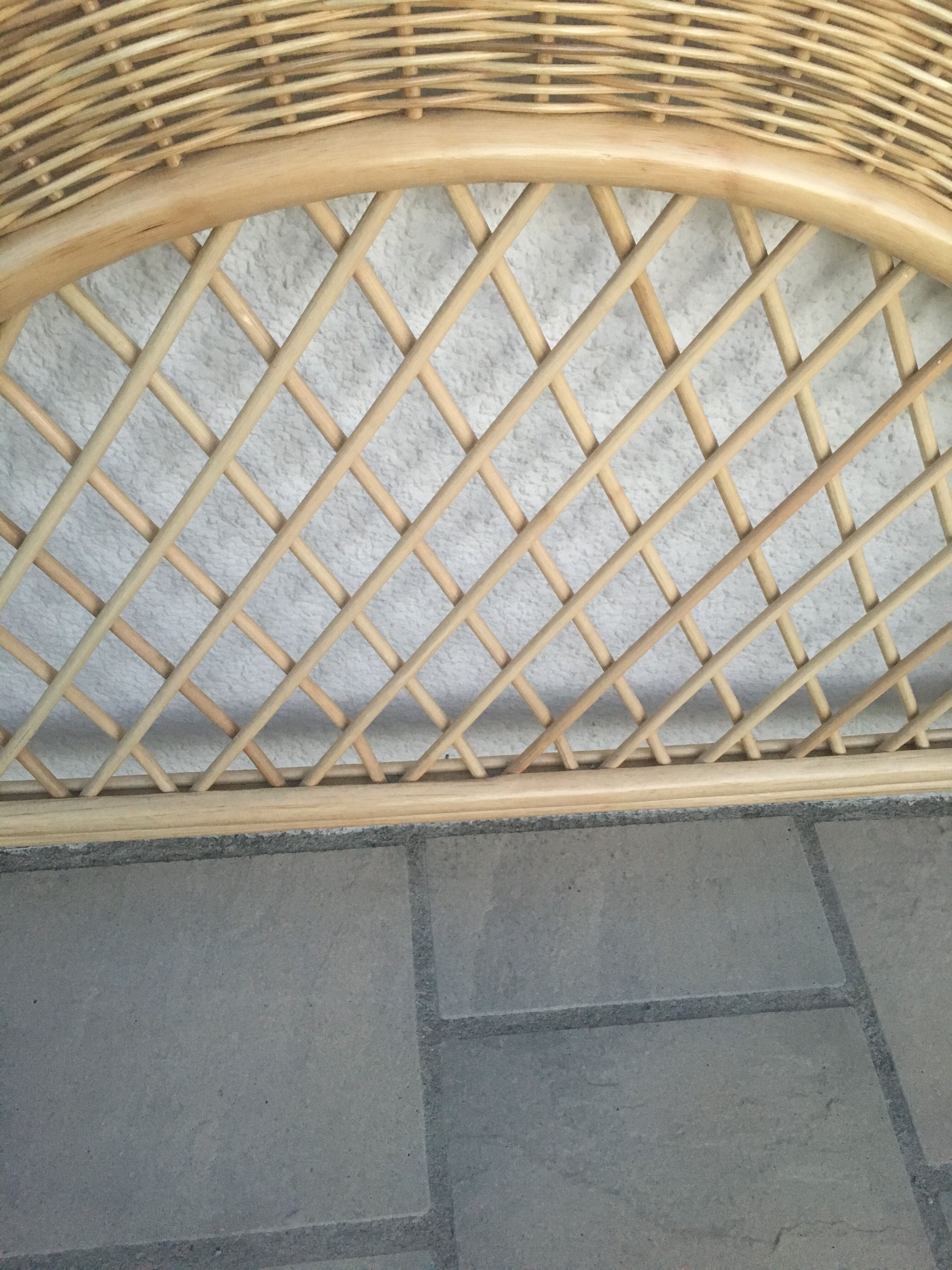 Rattan headboard