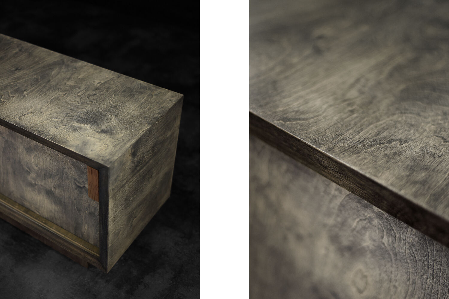 Industrial Vintage Mid-Century Scandinavian Brutalist Raw Poplar Sideboard, 1960s