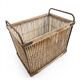 Ancient bakery cart made of rattan.
