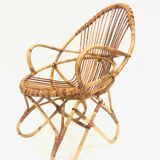 Rohe Noordwolde rattan chair, 1960, Netherlands