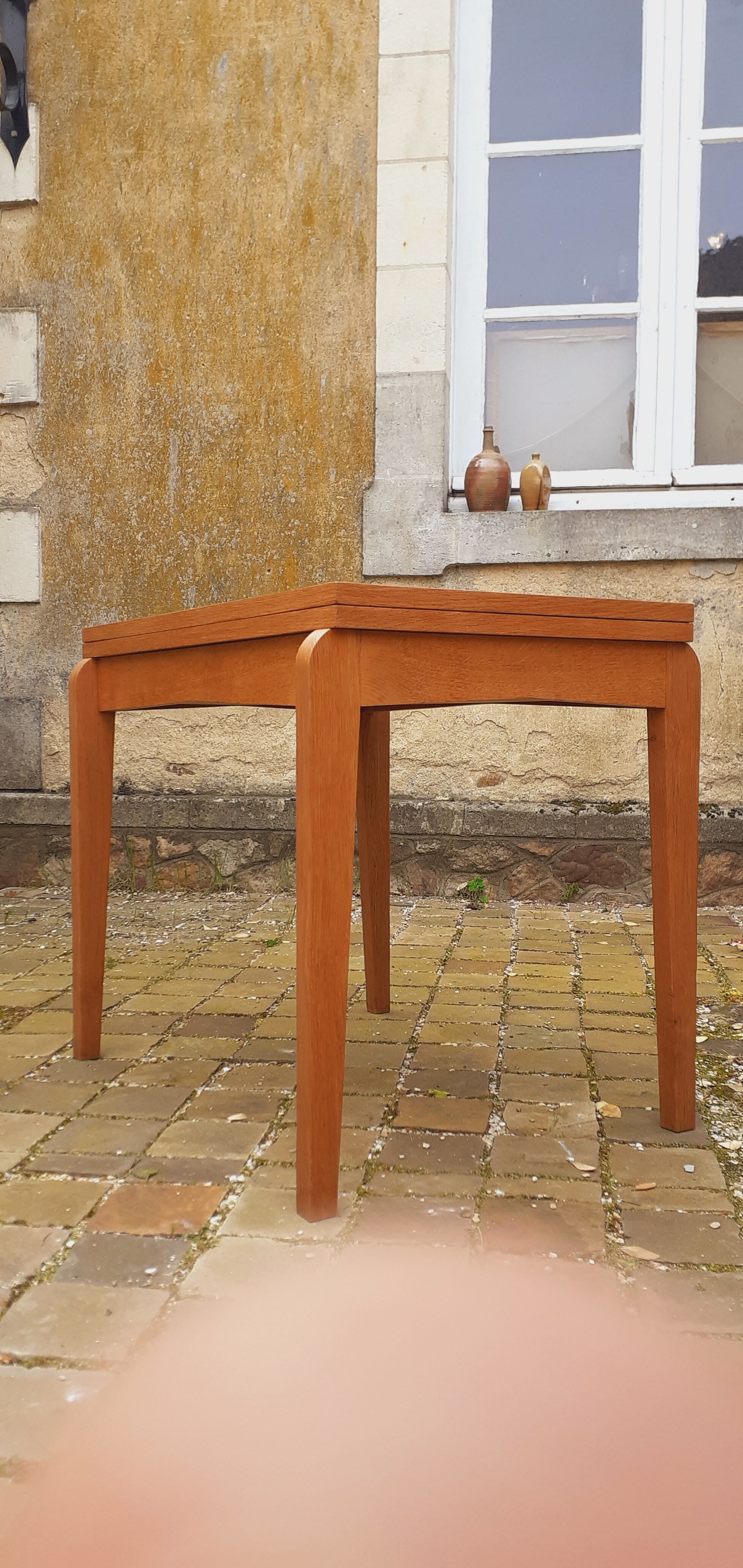 Table vintage wallet year 50 in light oak