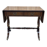 Bureau anglais à abattants en acajou des années 1950