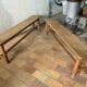 Paire de bancs vintage
