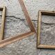 Set of 3 old wooden frames