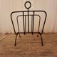 Wrought iron magazine rack