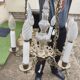 Pair of antique church chandeliers