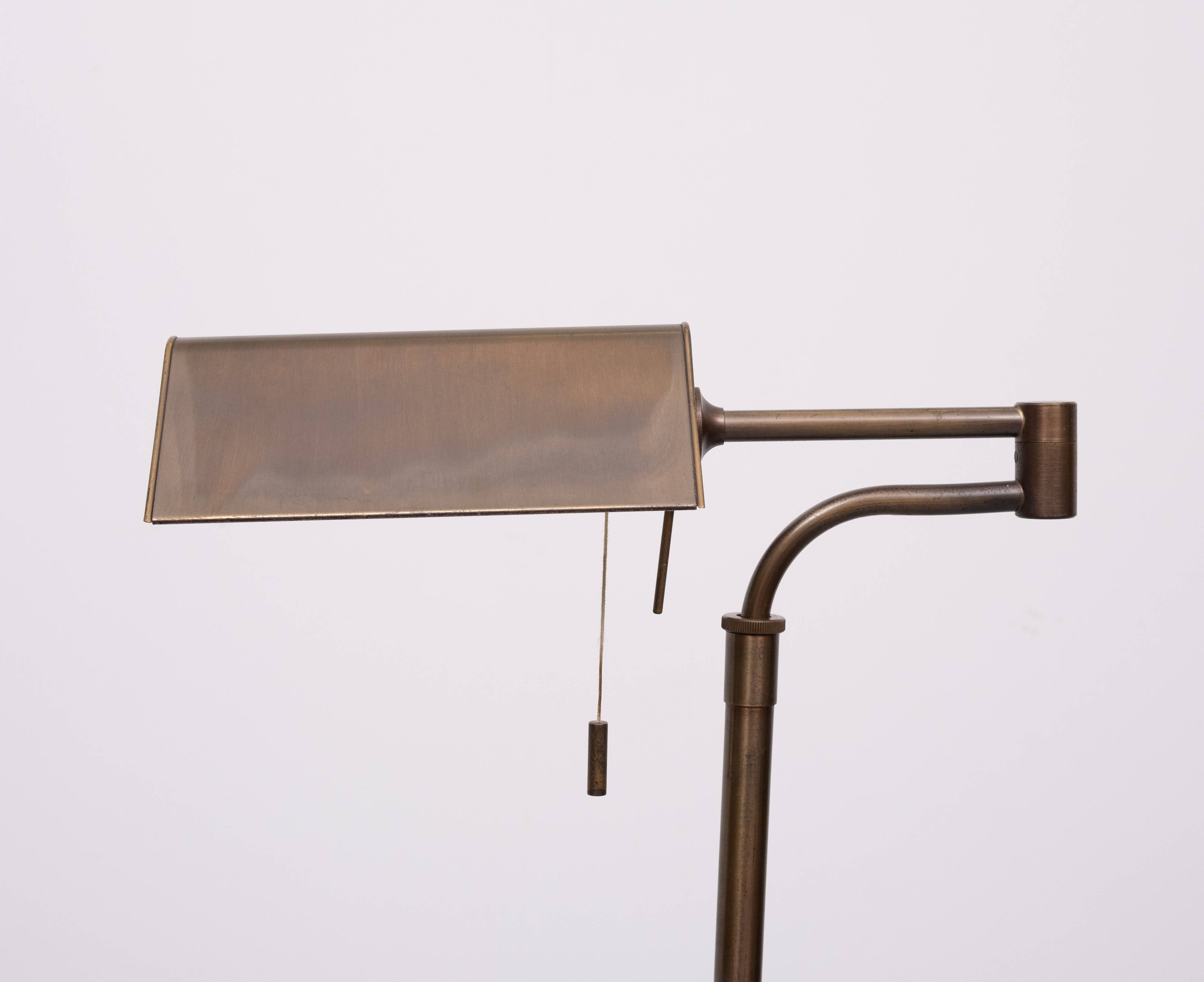 Adjustable library floor lamp, Germany, 1970s