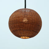 Suspension with rattan marrow rise and fall circa 1970
