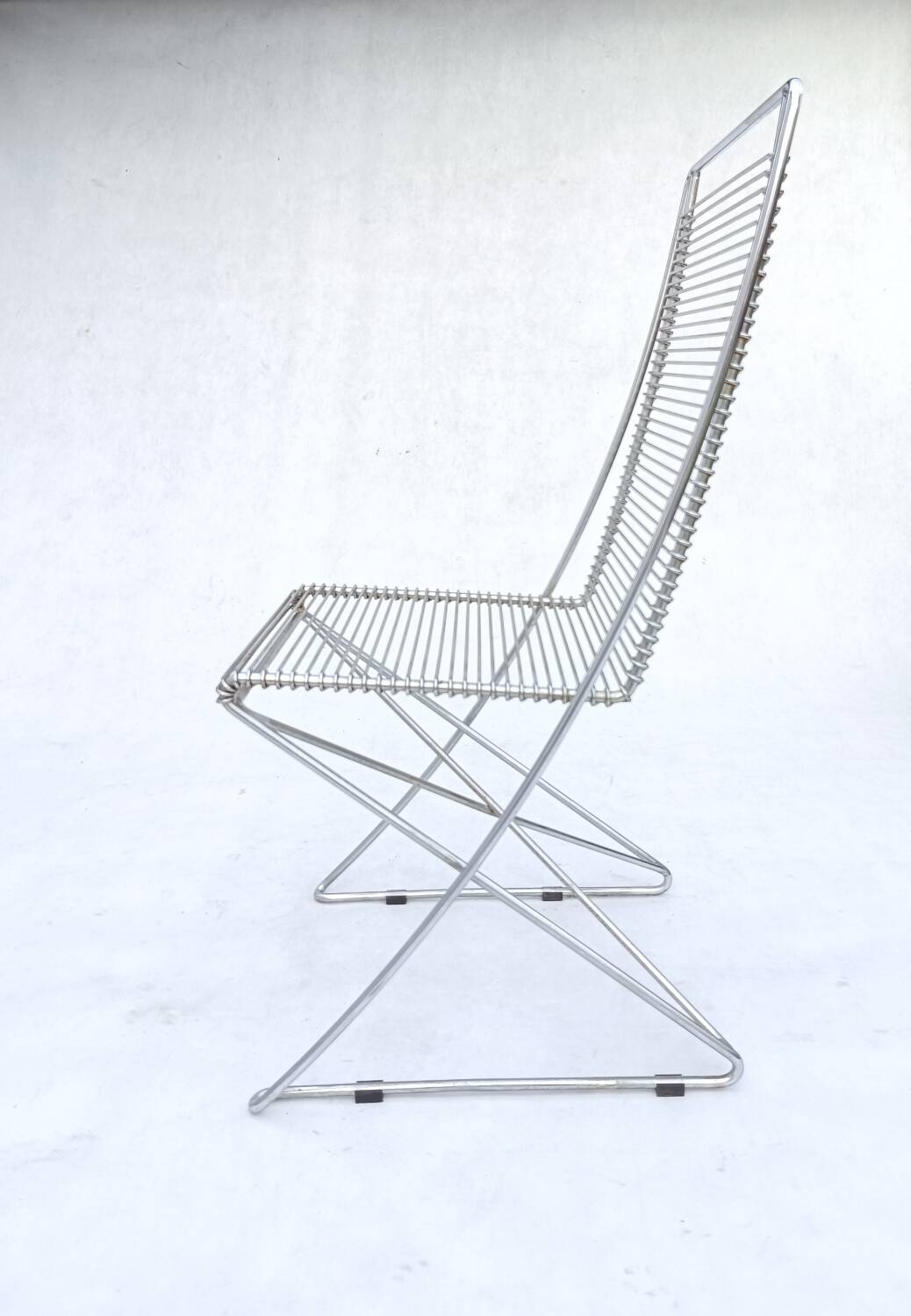 4 wire chairs by Till Behrens for Schlubach