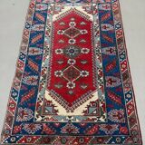 Turkish tribal rug natural dyes 200x120 cm vintage Turkish carpet 2521