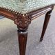 Pouf stool old Louis XVI style