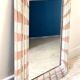 Antique hand-painted wooden mirror
