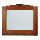 Amsterdam School style solid Oak Mirror, The Netherlands ca. 1915