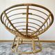 Fauteuil papasan ou loveuse en rotin