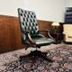 English Green Chesterfield Office Chair Desk chair green
