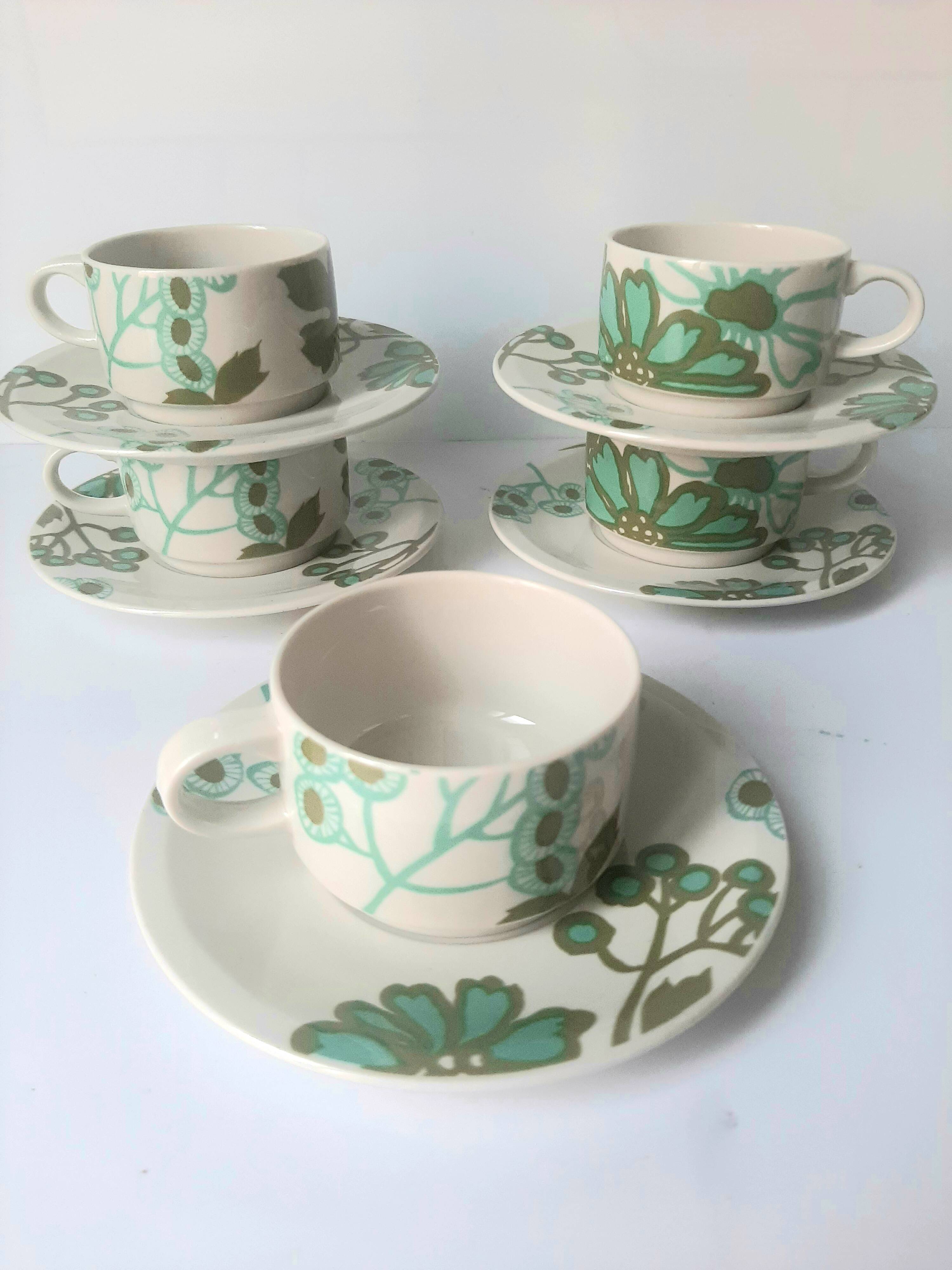 Set of 5 cups Villeroy and Boch scarlett