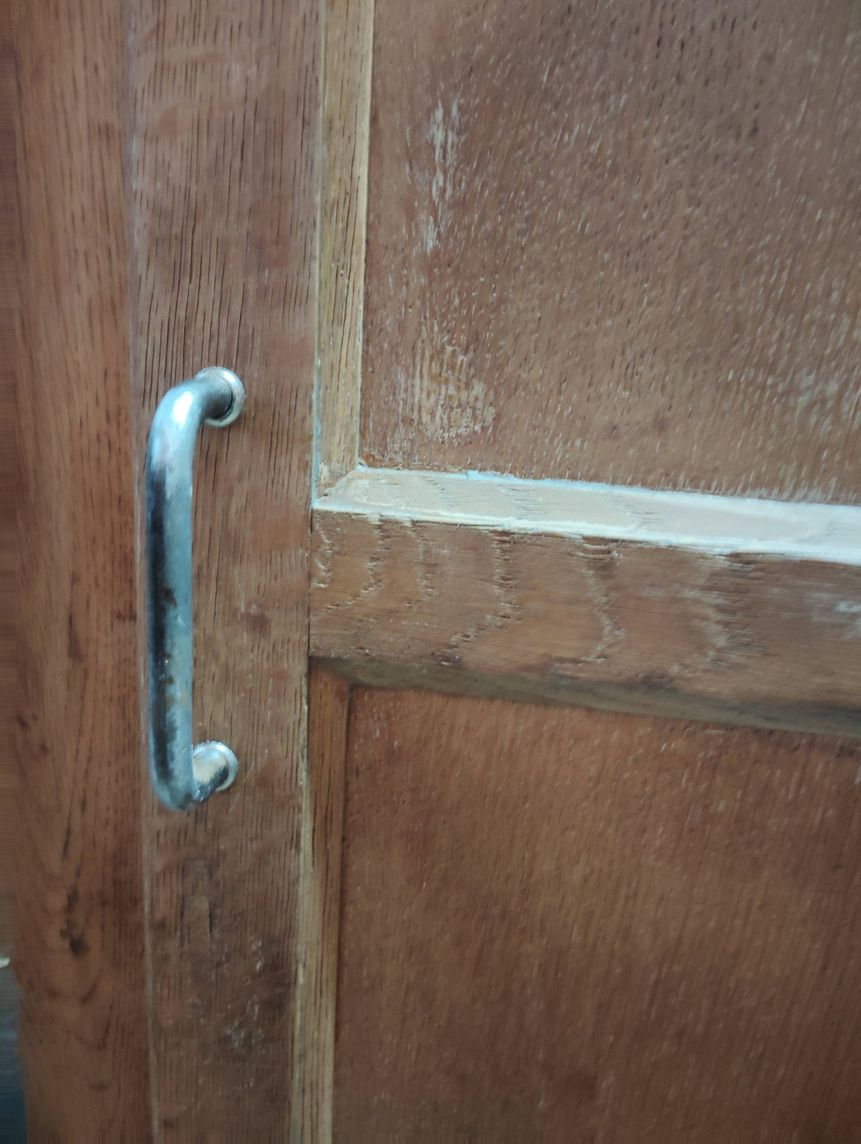 Restored vintage boarding school wardrobe