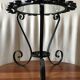 Old black metal table