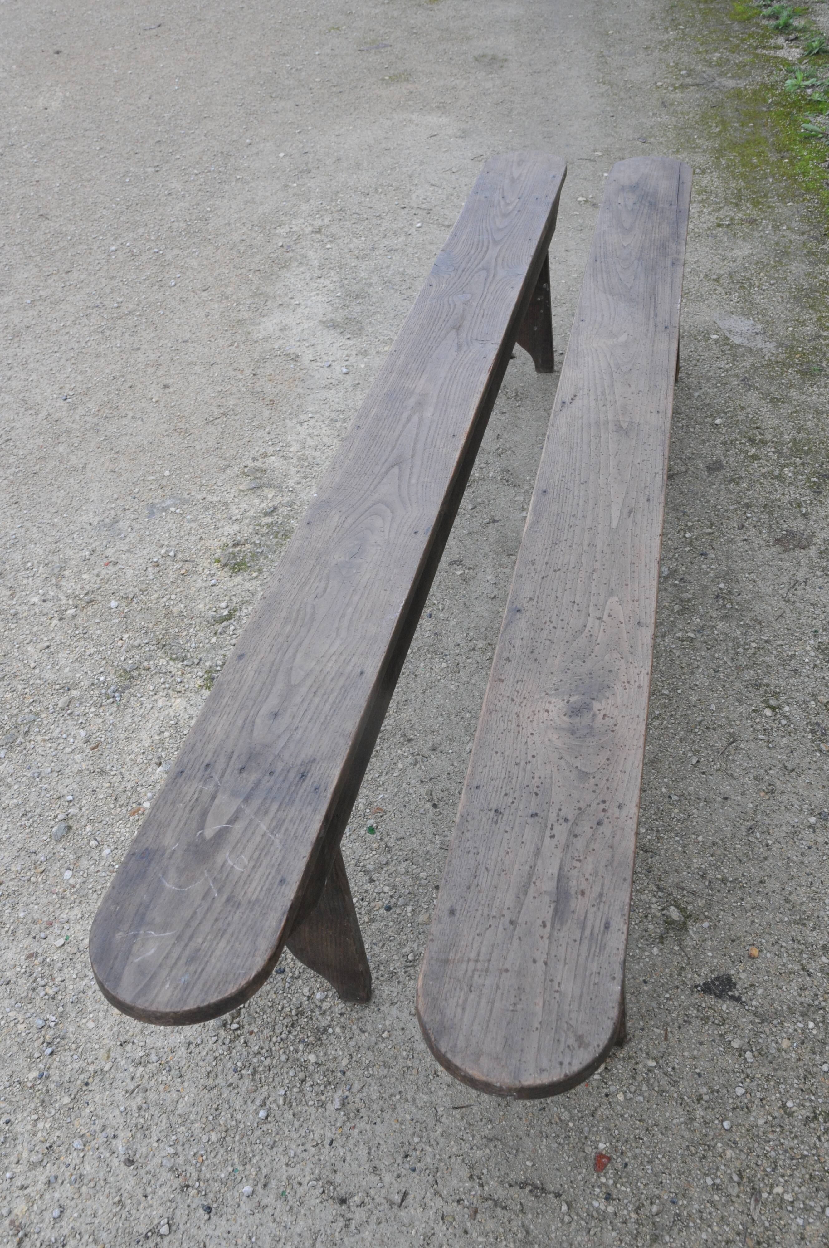 Pair of vintage benches