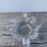 Crystal tea light candle holder in glass Cristallerie Lorraine
