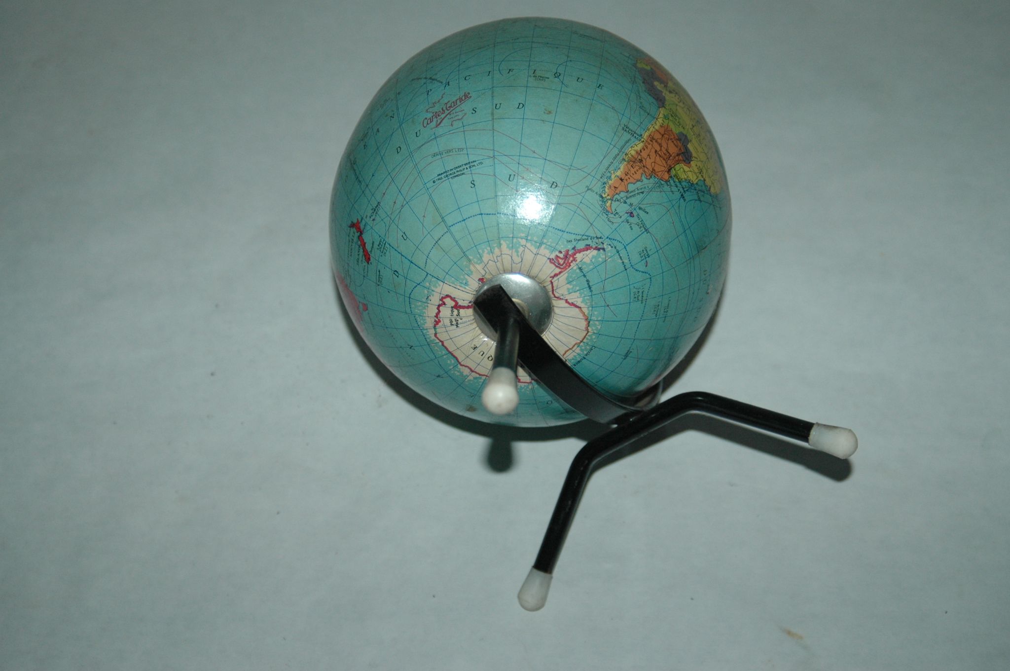 Globe terrestre mappemonde George Philip London 1962  Taride design 60's