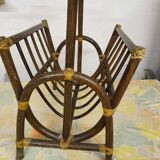 Wicker magazine rack