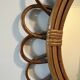 Vintage rattan sun mirror – large model 50 cm