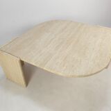 Mid-Century Italian Travertine Coffee Table, 1980's