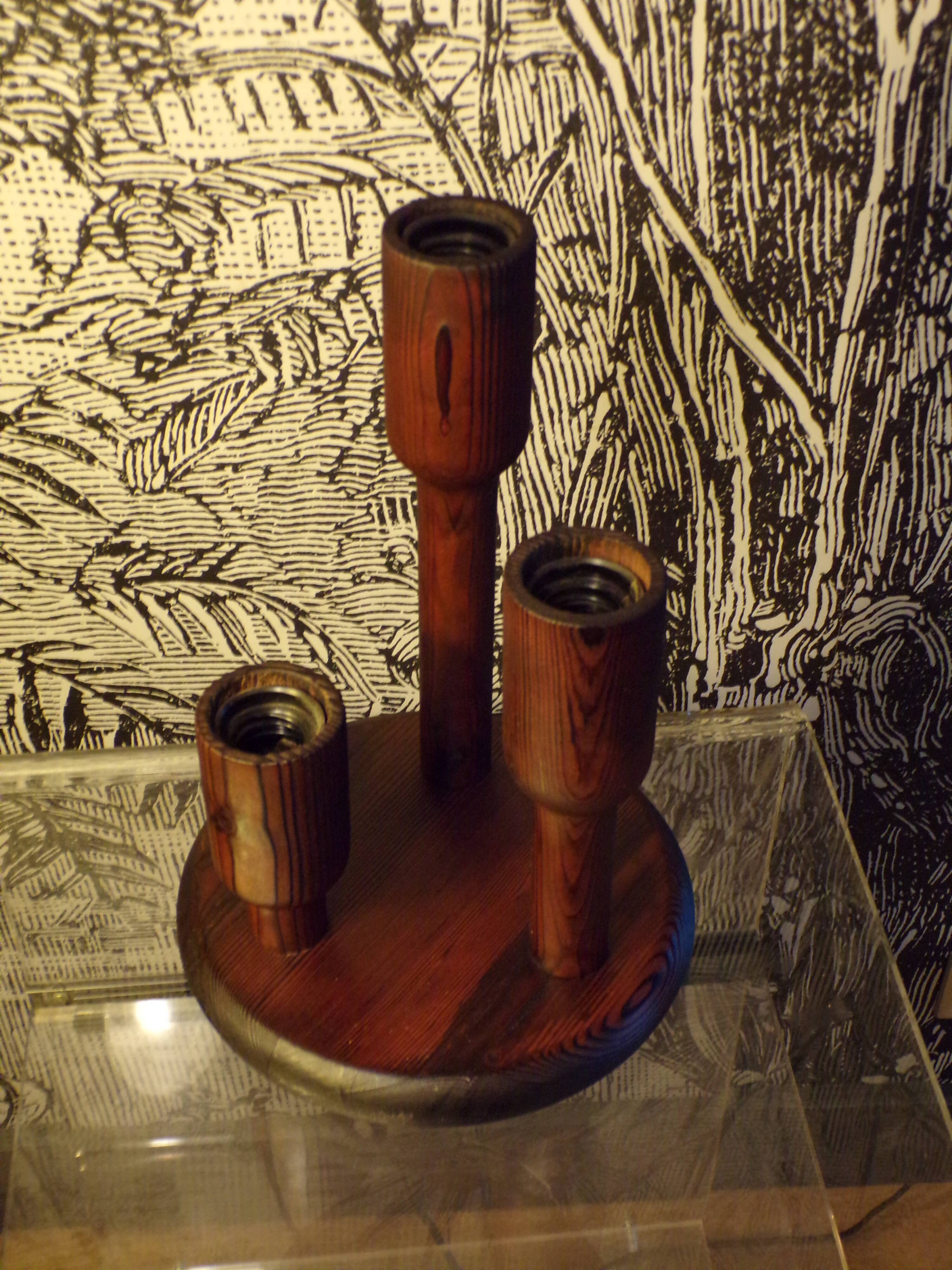 Temde Leuchten lamp in blackened pine