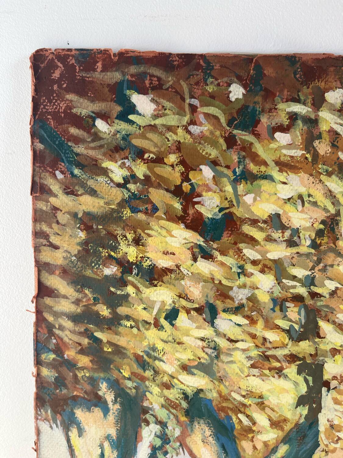 Bright walk, oil on paper signed Vero Cim.