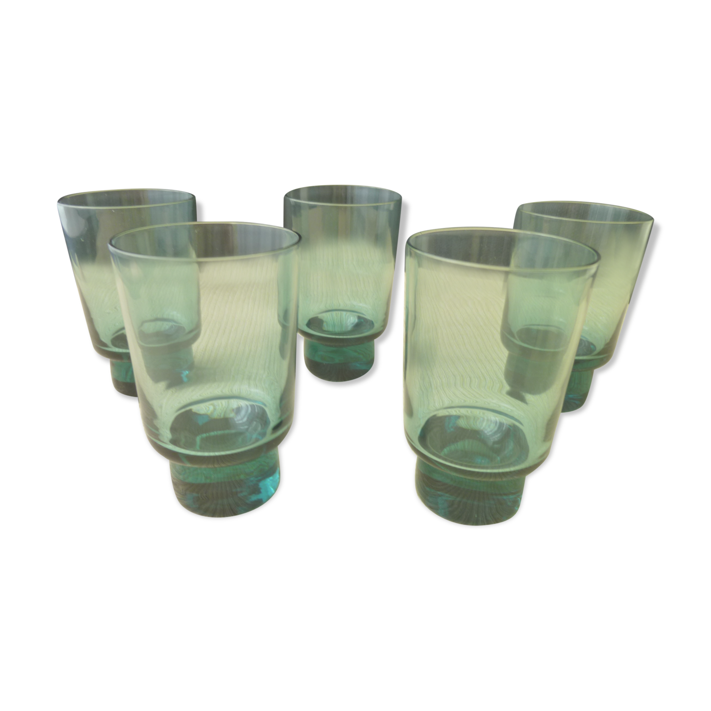 Set de 5 verres gobelets style scandinave années 70  100 ml