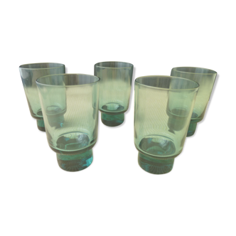 Set de 5 verres gobelets style scandinave années 70  100 ml
