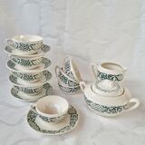 Ensemble à café Versailles de Digoin Sarreguemines 15 pièces