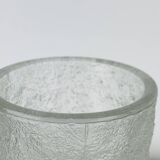 Molded glass roller vase by Pavel Panek for Sklo Union, 1970s