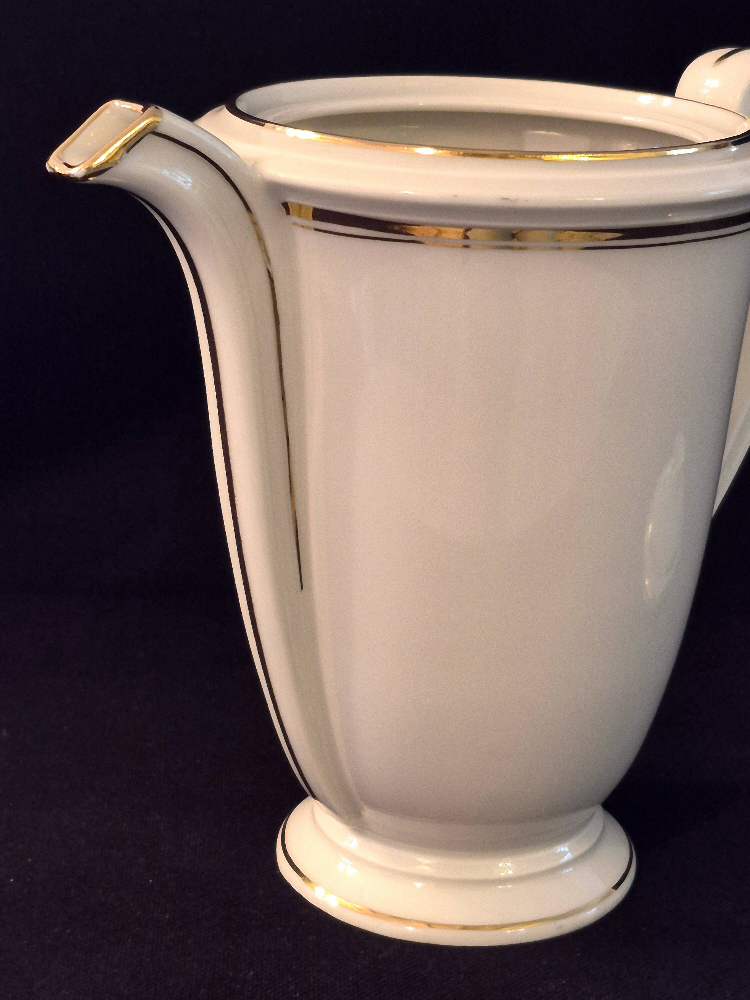 Teapot coffee pot jug Limoges Charles Ahrenfeldt A480