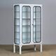Vintage Iron And Glass Medical Cabinet, 1970’s