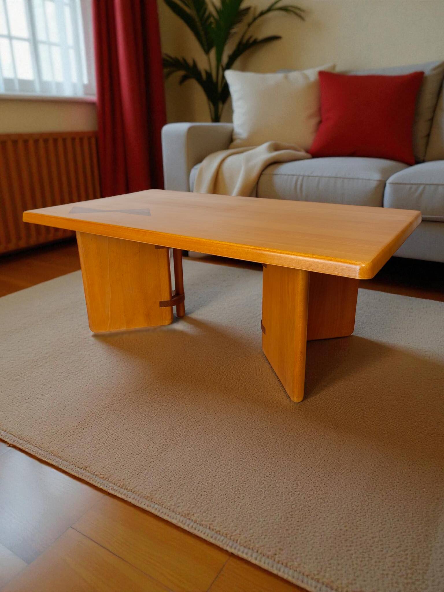 Coffee table in elm