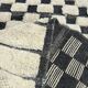 Magnificent Moroccan Beni Ouarain Berber Rug - White and Gray - Dimensions 205x320 cm