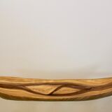 Vallauris distinctive wood grain Ceramic platter 1960 s