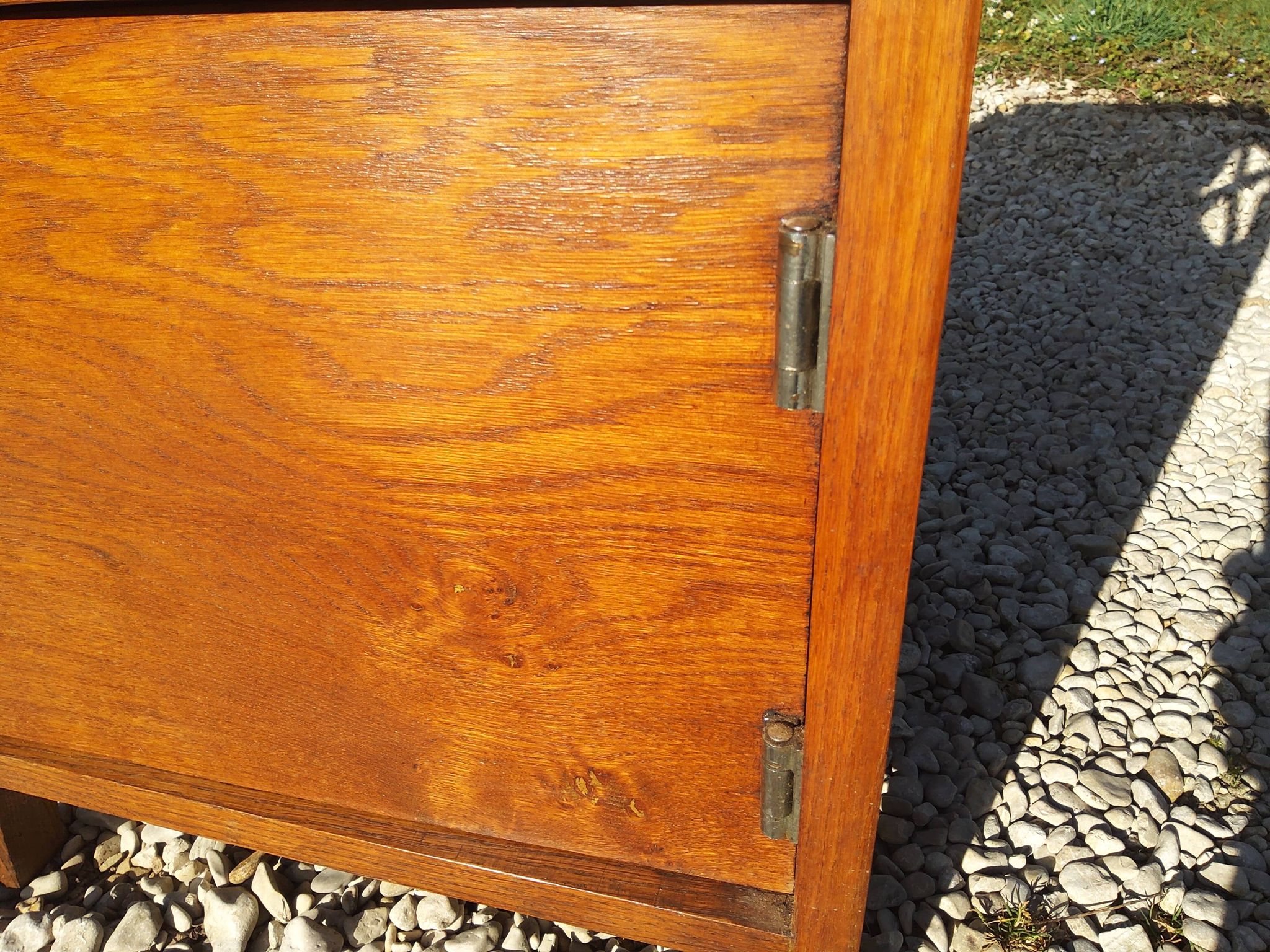 Bed and bedside table